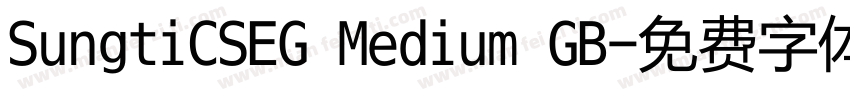 SungtiCSEG Medium GB字体转换